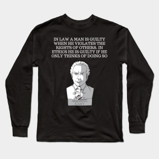 Philosophy quote Long Sleeve T-Shirt